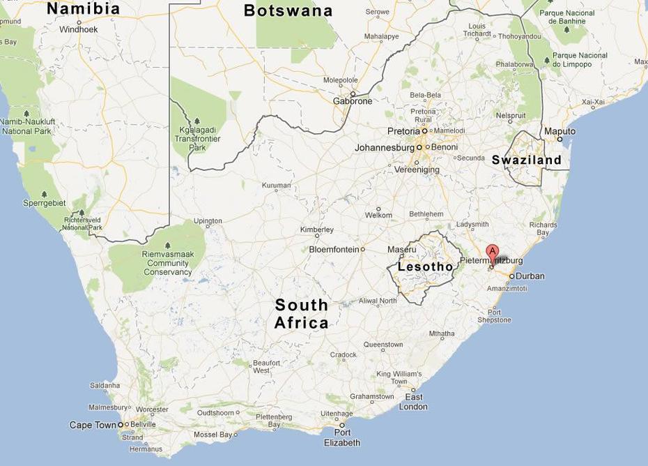 Pietermaritzburg Map And Pietermaritzburg Satellite Image, Pietermaritzburg, South Africa, Soweto South Africa, Mpumalanga South Africa