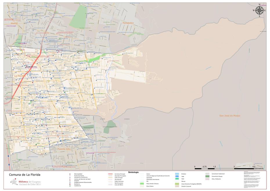 Sistema Integrado De Informacion Territorial – Mapoteca, La Florida, Chile, La Florida Santiago, La Serena Chile