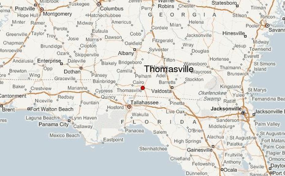 Thomasville Georgia Map, Thomasville, United States, Georgia Counties, Thomasville Al