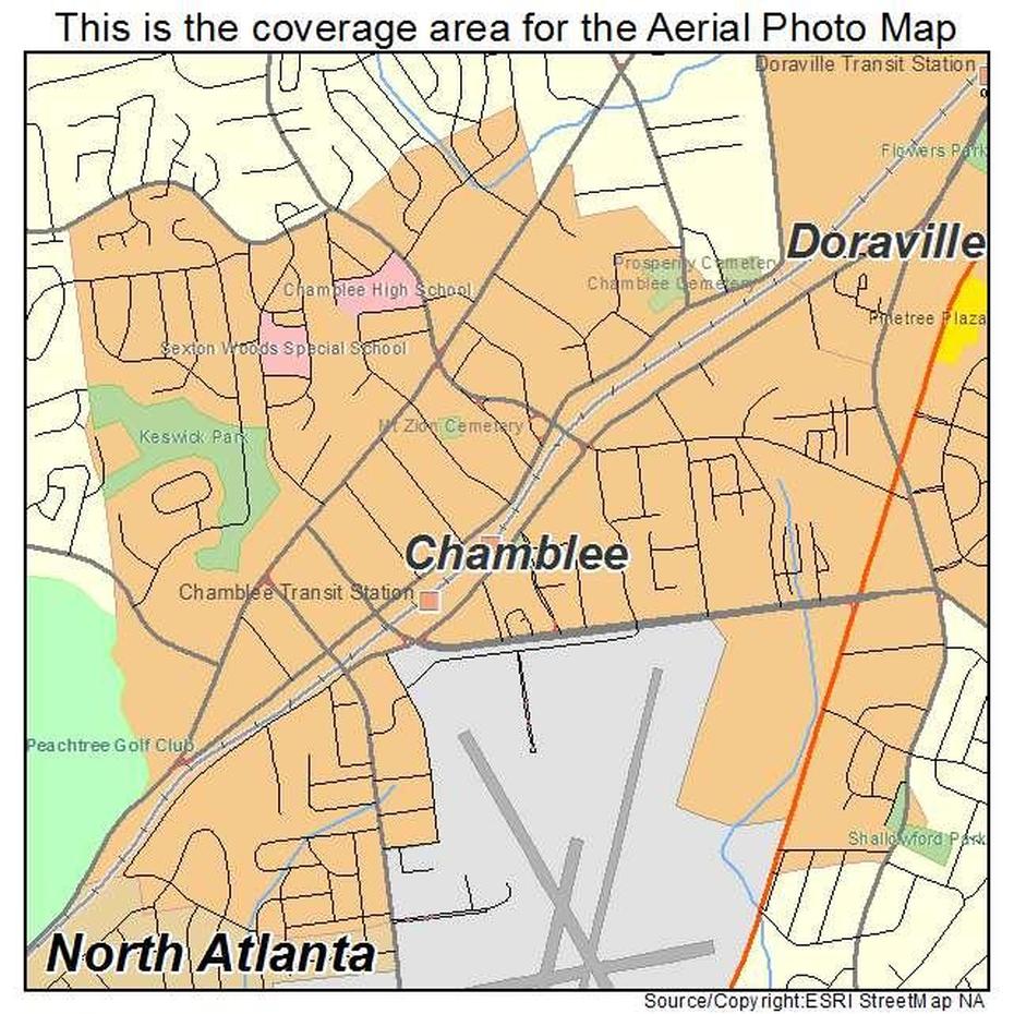 Aerial Photography Map Of Chamblee, Ga Georgia, Chamblee, United States, United States  Kids, United States  And Cities