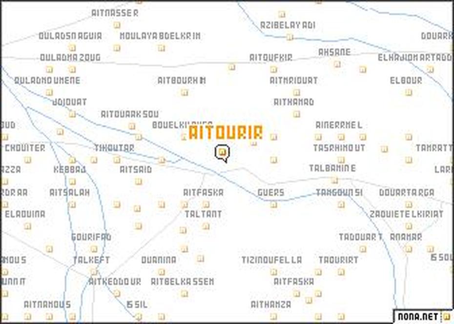 Ait Ourir (Morocco) Map – Nona, Ait Ourir, Morocco, Kasbah Ait Ben Haddou, Ksar Ait Benhaddou