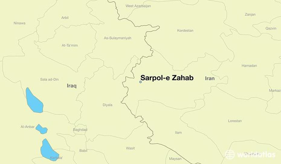 Blank  Of Iran, Of Iran With Cities, Sarpol-E Zahab, Sarpol-E Z̄Ahāb, Iran