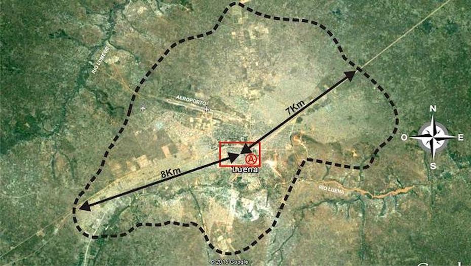 A De Angola, Luanda Angola, Leste, Luena, Angola