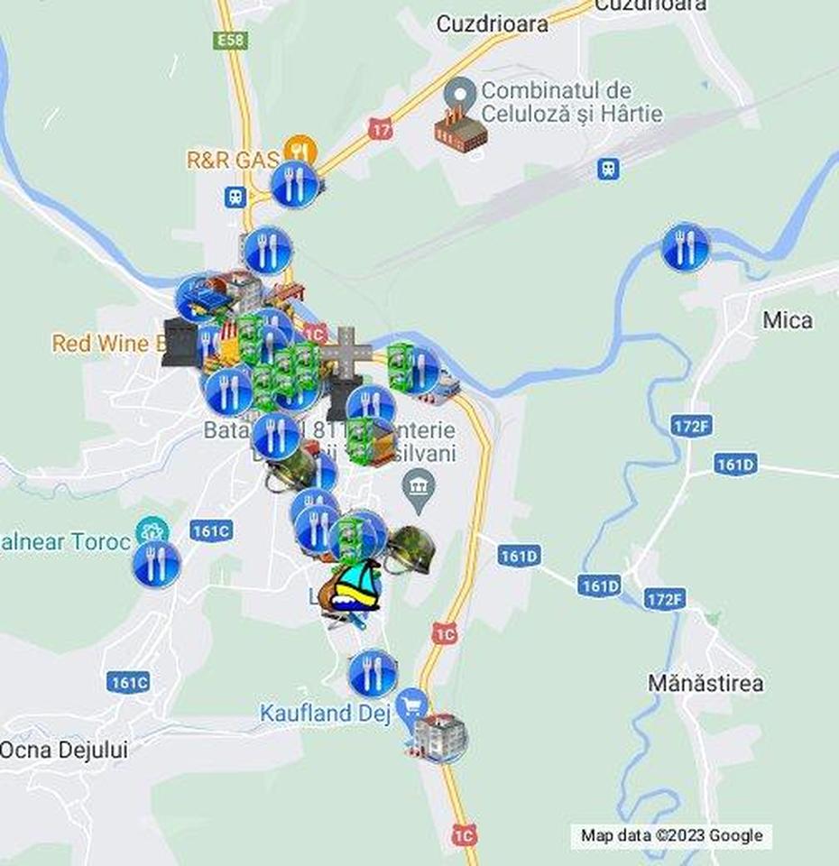 Dej – Romania – Google My Maps, Dej, Romania, Judetul  Cluj, Dej Cluj