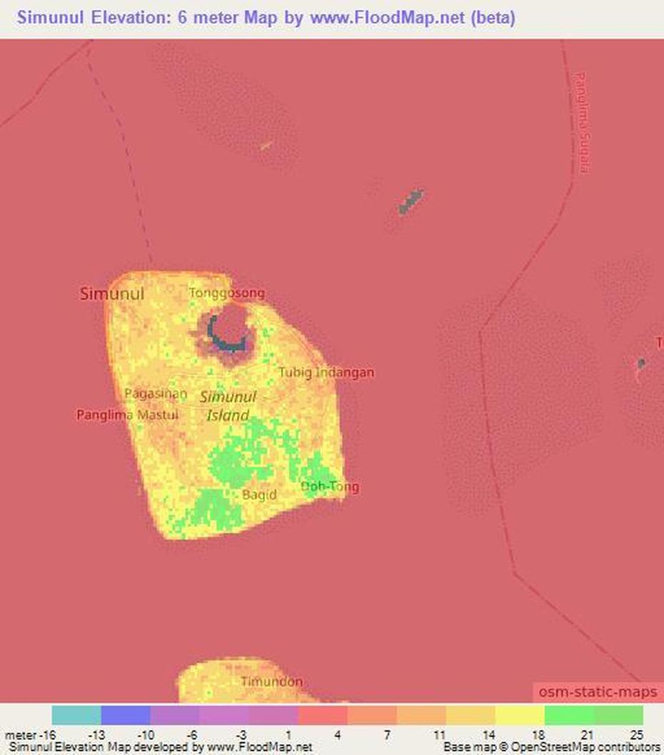 Lahad  Datu, Kampung  Air, Elevation , Simunul, Philippines