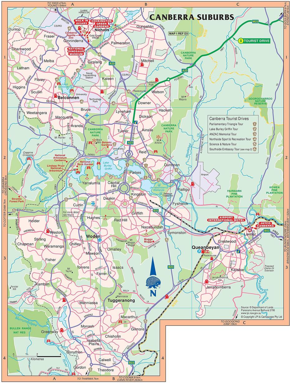 Large Canberra Maps For Free Download And Print | High-Resolution And …, Canberra, Australia, Canberra On, Canberra Region