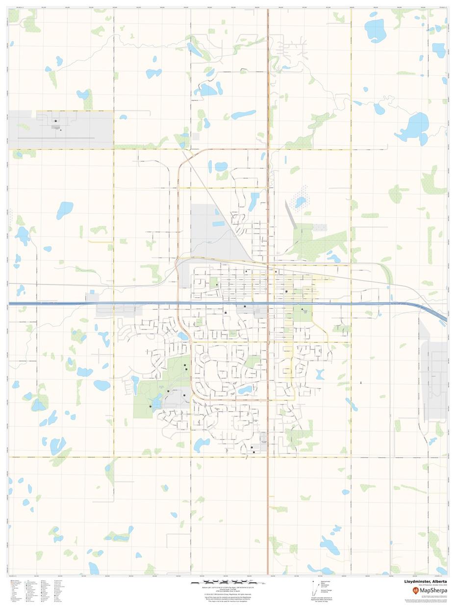 Lloydminster Alberta Map, Lloydminster, Canada, Southeast Canada, City Of Lloydminster