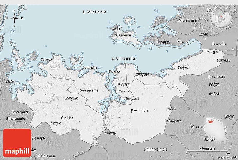 Physical  Of Tanzania, Tanzania Country, Gray, Mwanza, Tanzania