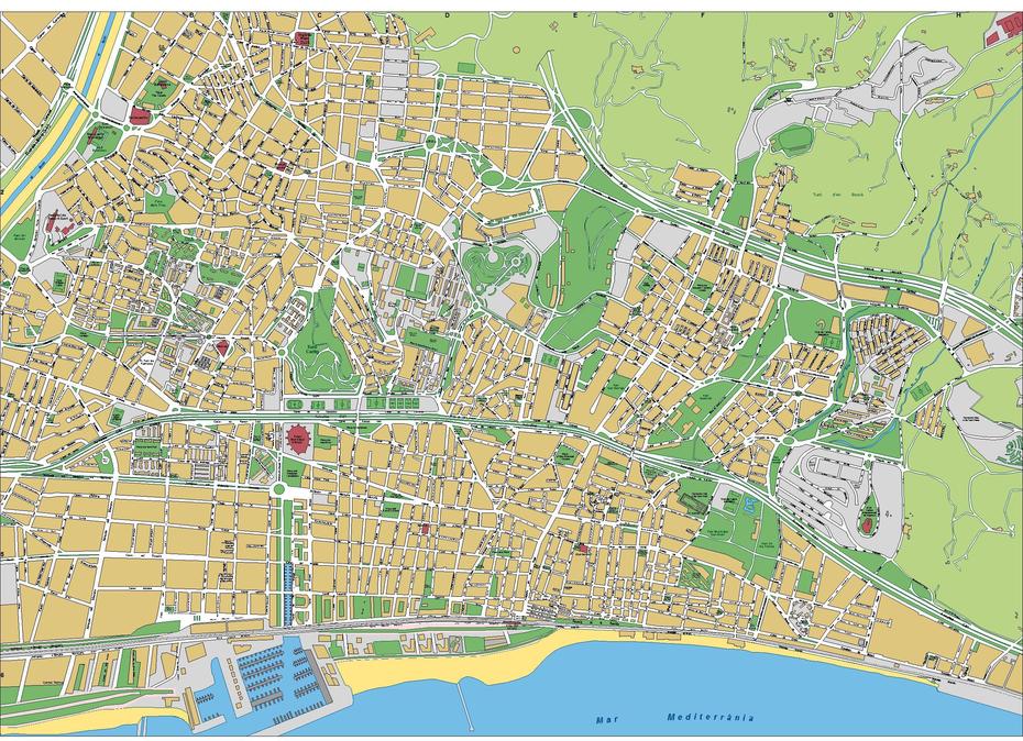 Plano De San Vicente Dels Horts, San Vicente Dels Horts, Spain, San Vicente Dels Horts, Spain