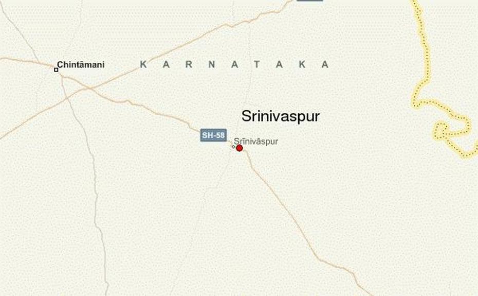 Srinivaspur Location Guide, Srīnivāspur, India, India  With City, India  Drawing