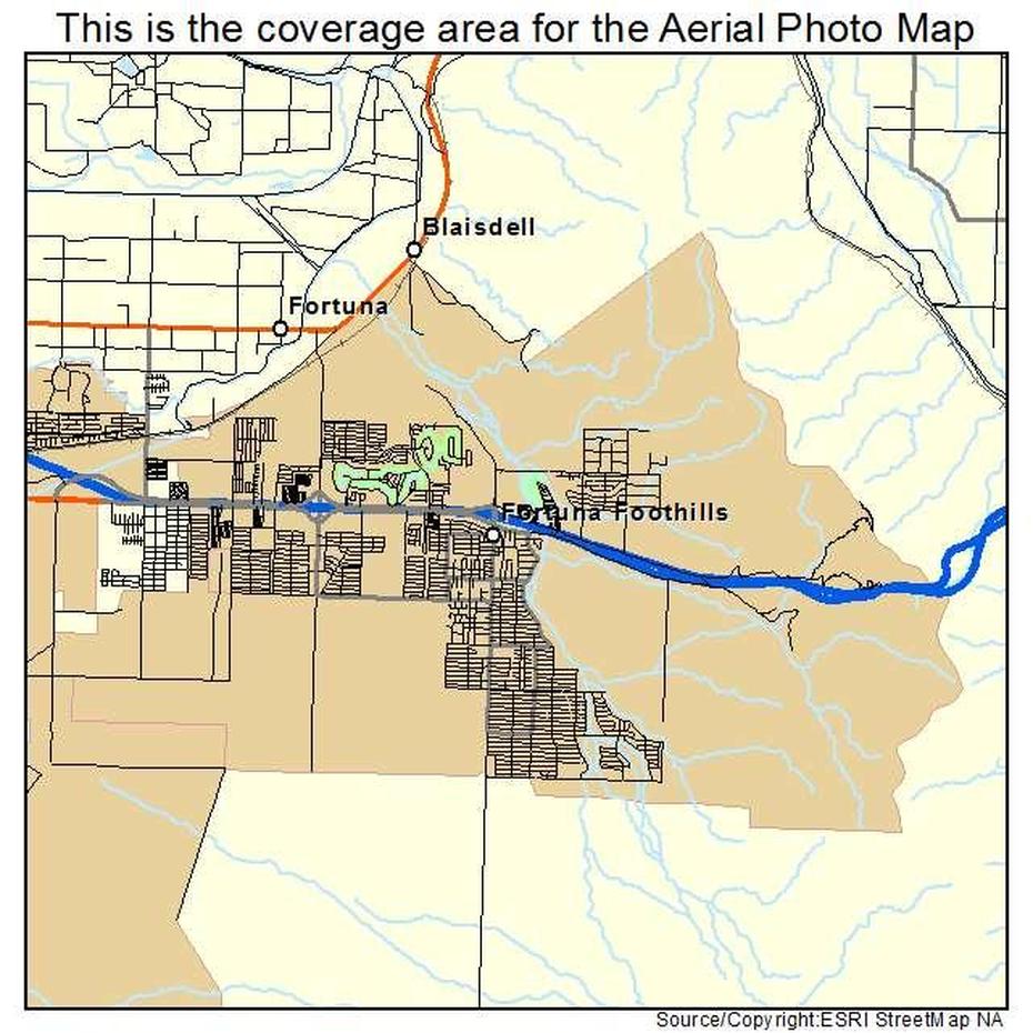 Aerial Photography Map Of Fortuna Foothills, Az Arizona, Fortuna Foothills, United States, Yuma  Desert, Yuma Foothills