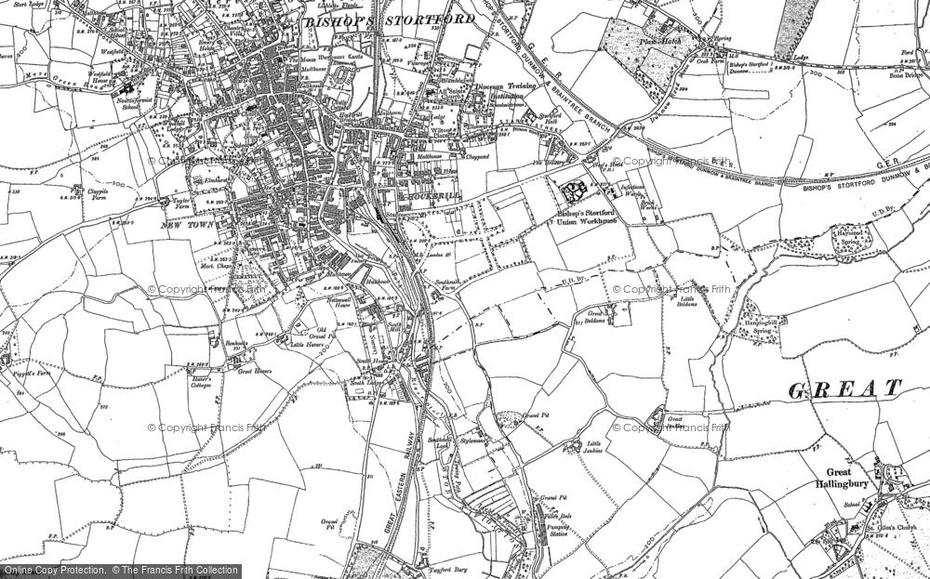 B”Old Maps Of Bishops Stortford, Hertfordshire”, Bishops Stortford, United Kingdom, Bishop Arts, Hertford