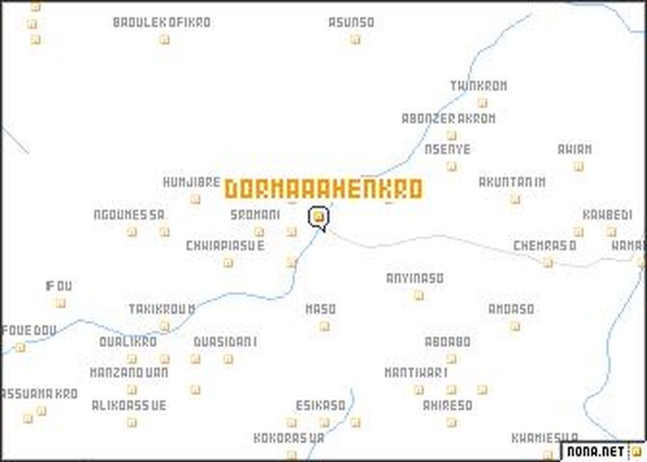 Dormaa Ahenkro (Ghana) Map – Nona, Domaa-Ahenkro, Ghana, Berekum Ghana, Brong-Ahafo Ghana