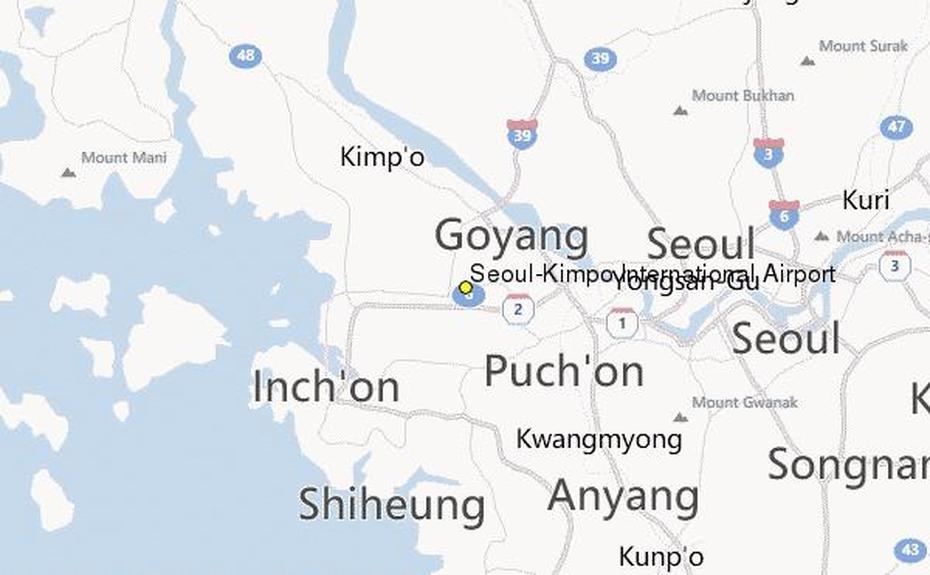 Gimpo South Korea Map, Gimpo, South Korea, Gyeonggi South Korea, South Korea Incheon Airport