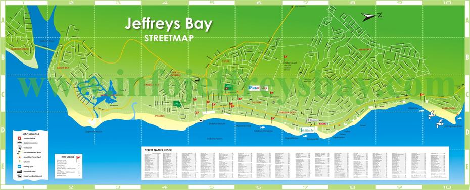 Jeffreys Bay South Africa Map | Zip Code Map, Jeffrey’S Bay, South Africa, Hout Bay, South Africa Cities