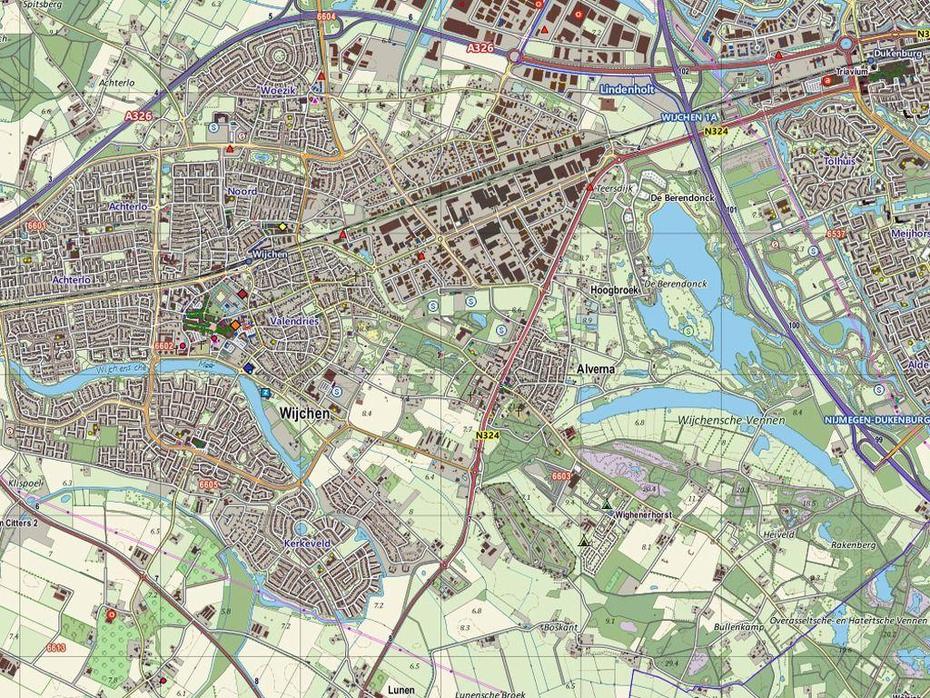 Kasteel Wijchen, Wijchen Castle, Topographic , Wijchen, Netherlands