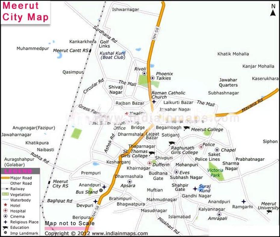 Meerut City Map | City Map In India | Pinterest, Meerut, India, Lucknow India, Aligarh