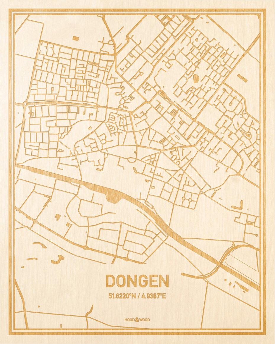 Physical  Of The Netherlands, Detailed  Netherlands, Dongen Centrum, Dongen, Netherlands