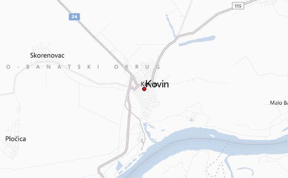 Serbia Area, Serbia Outline, Location Guide, Kovin, Serbia