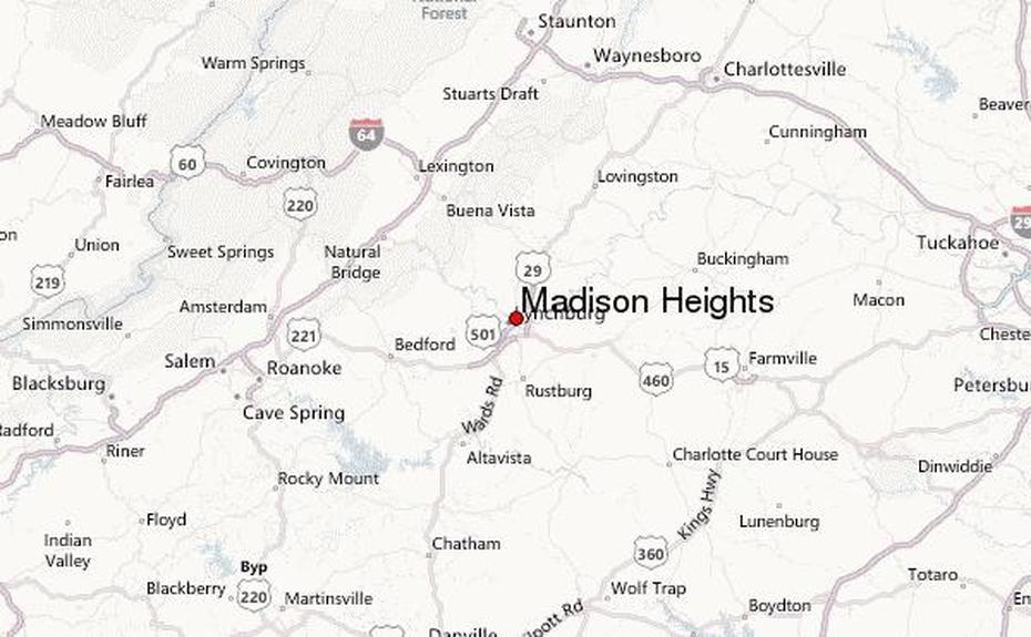 United States  1804, Jackson Heights, Virginia Location, Madison Heights, United States