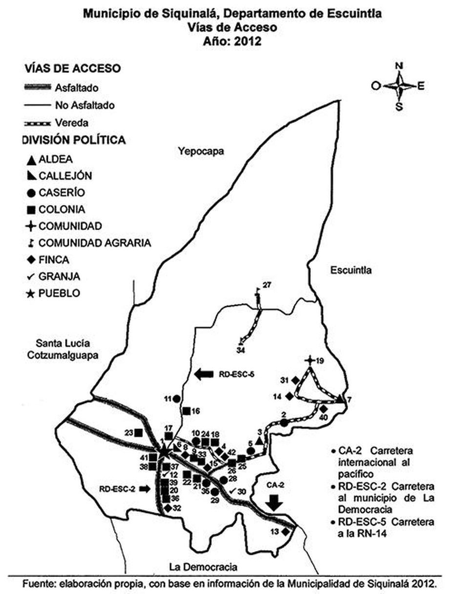 Vias De Acceso A Siquinala – Municipios De Guatemala, Siquinalá, Guatemala, Guatemala Capital, Guatemala Rivers