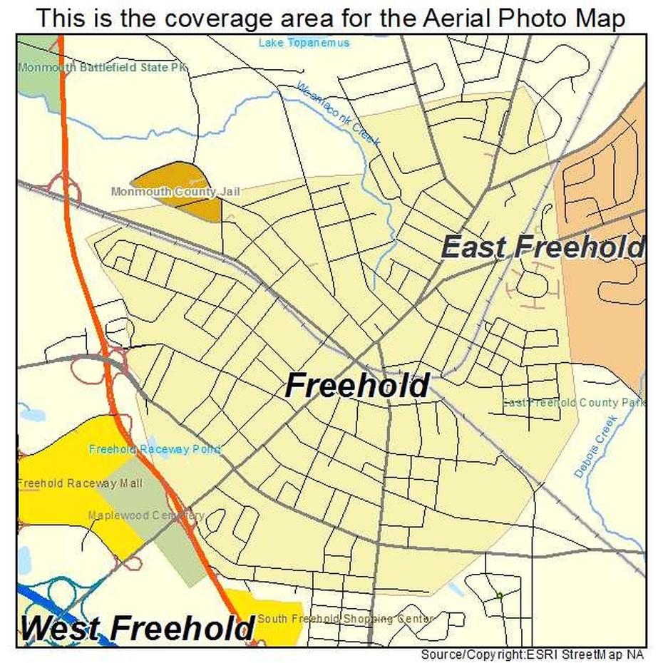 Aerial Photography Map Of Freehold, Nj New Jersey, Freehold, United States, Freehold New Jersey, Freehold Raceway Mall