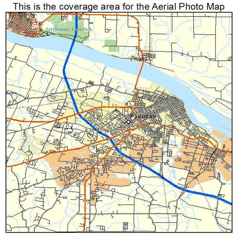 Aerial Photography Map Of Paducah, Ky Kentucky, Paducah, United States, Paducah Texas, Street  Of Paducah Ky