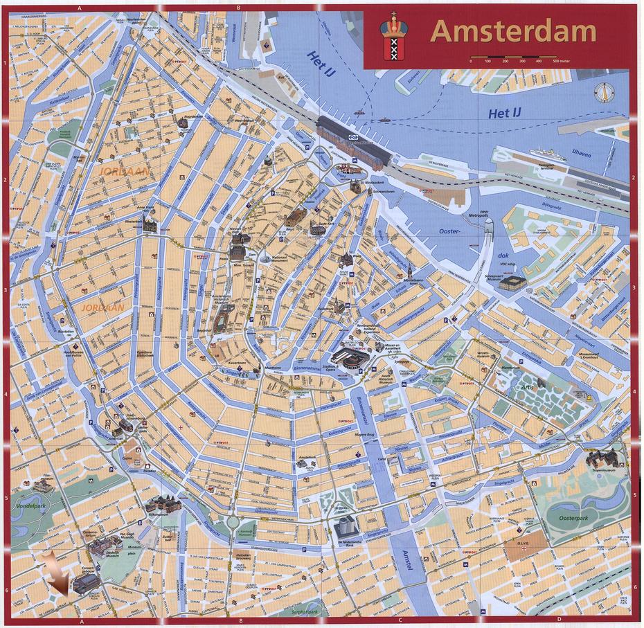 Amsterdam Map – Detailed City And Metro Maps Of Amsterdam For Download …, Amsterdam, Netherlands, Amsterdam Hotels, Amsterdam Plan