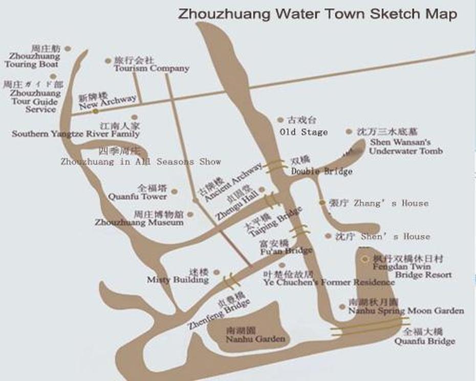 B”Zhouzhuang (Jiangsu, China) : Chinas No. 1 Water Town”, Douzhuang, China, Hubei China City, Shandong China