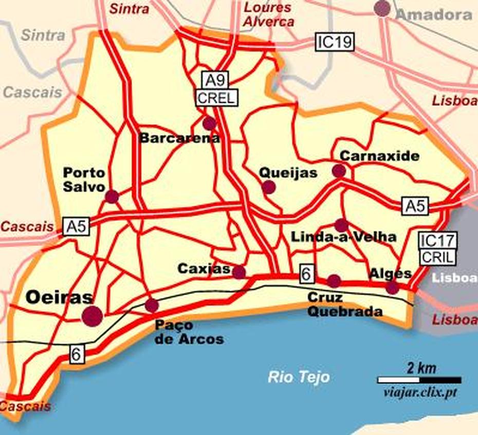 Concelho De Oeiras Mapa | Mapa, Oeiras, Brazil, Estadio Do  Jamor, Porto