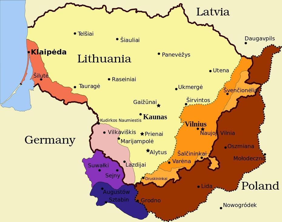 Kaunas Litauen-Map – Karte Von Kaunas In Litauen (Europa Nord – Europa), Kaunas, Lithuania, Lithuania River, Lithuania Country
