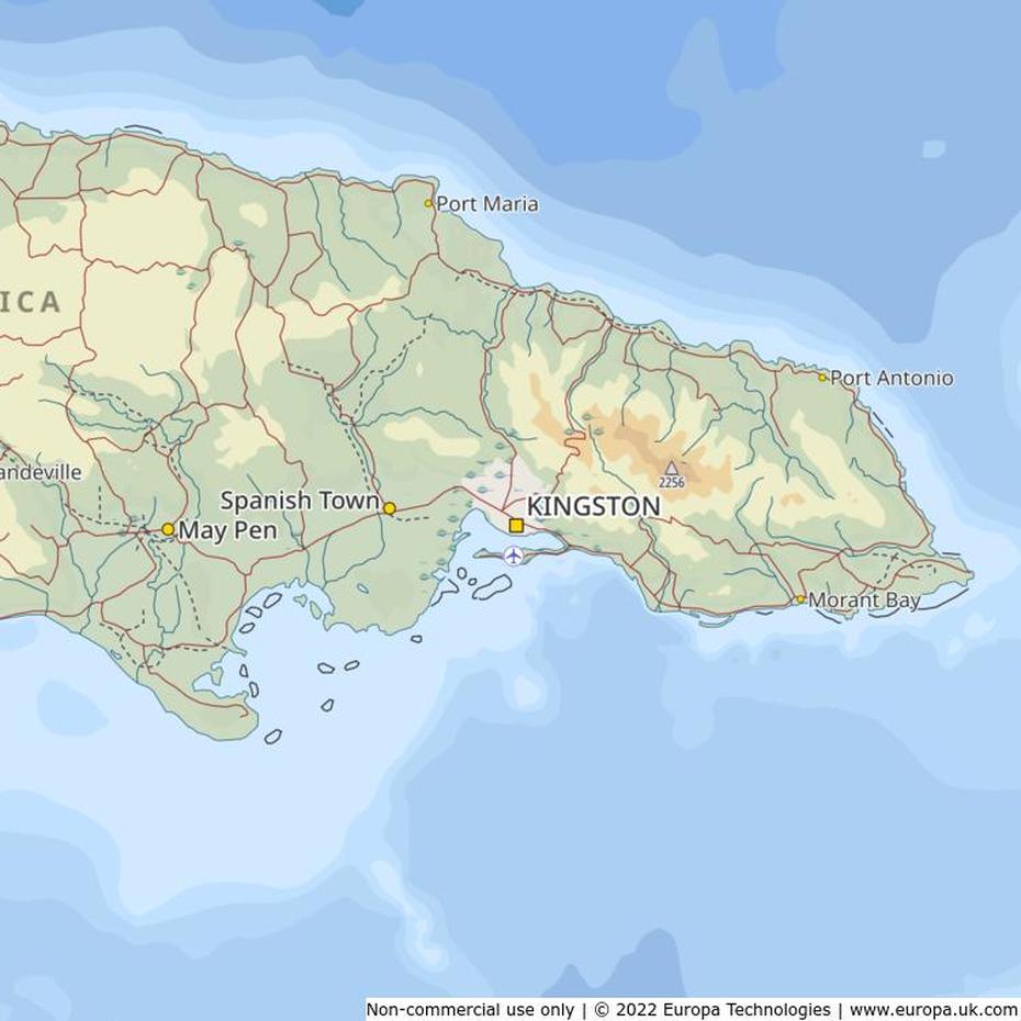 Kingston Jamaica Map, Kingston, Jamaica, Kingston 13 Jamaica, Spanish Town Jamaica