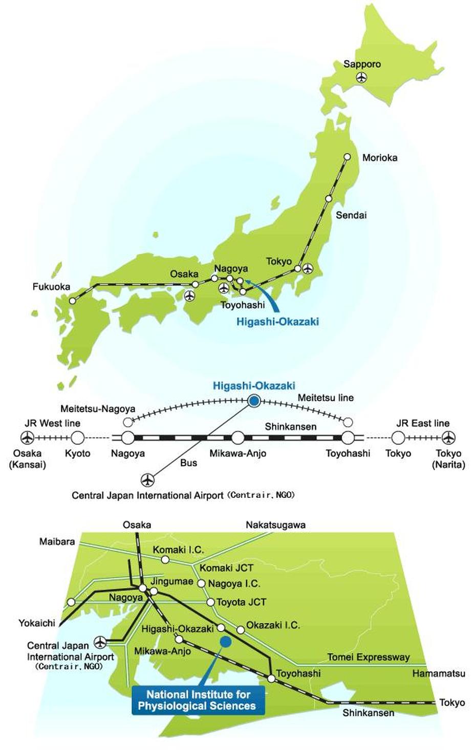 Location/National Institute For Physiological Sciences, Okazaki, Japan, Takashi Okazaki, Dayle Okazaki