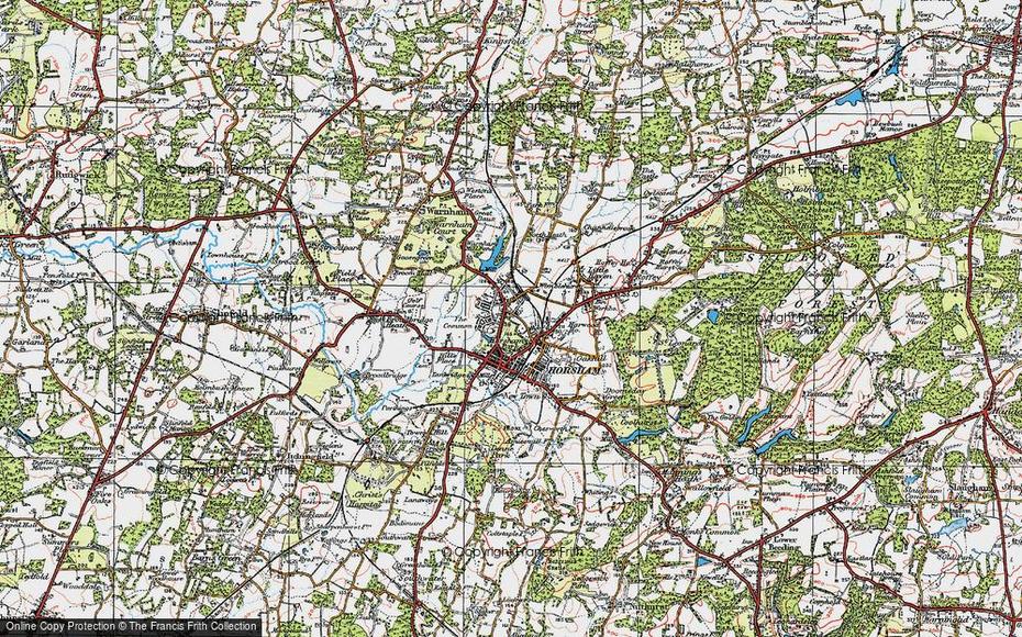 Map Of Horsham, 1920 – Francis Frith, Horsham, United States, Horsham Australia, Horsham West Sussex