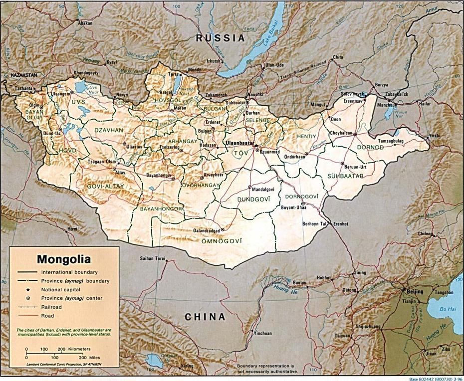 Mongolia Geography Map – Mongolia Geographical Map (Eastern Asia – Asia), Ölgiy, Mongolia, Mongolia China, Mongolia Plateau