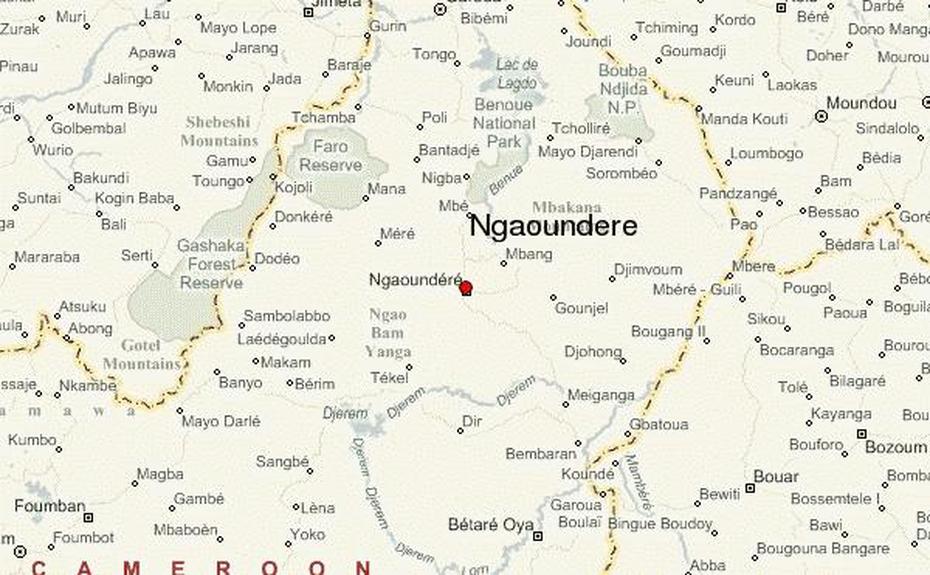 Ngaoundere Cameroon Map, Ngaoundal, Cameroon, Cameroon Location, Cameroon City