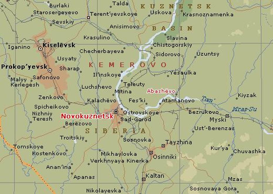Novokuznetsk Map And Novokuznetsk Satellite Image, Novokuznetsk, Russia, Ulyanovsk Russia, Irkutsk Russia