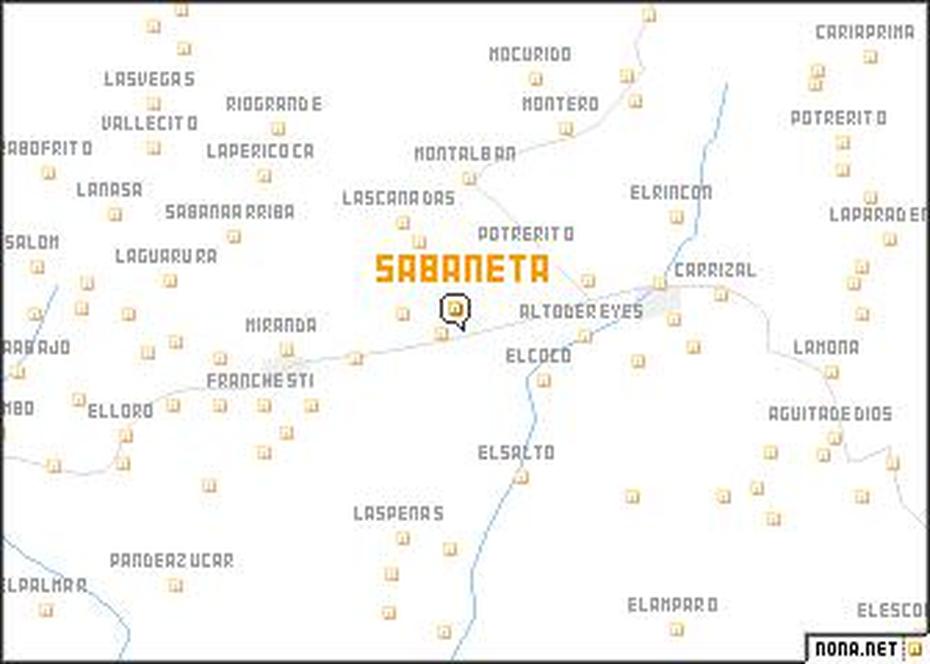 Sabaneta (Venezuela) Map – Nona, Sabaneta, Venezuela, Sabaneta Dominican Republic, La Sabaneta Venezuela
