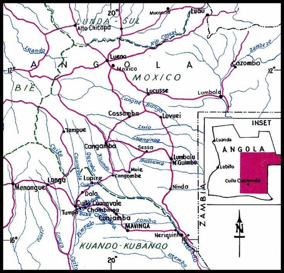 Cuito Cuanavale And Surroundings Cuito Cuanavale En Omgewing | South …, Cuito Cuanavale, Angola, Cuba Angola War, Cuito River