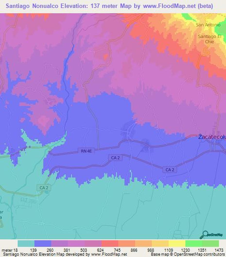 Elevation Of Santiago Nonualco,El Salvador Elevation Map, Topography …, Santiago Nonualco, El Salvador, San Juan Nonualco, Departamento La Paz El Salvador