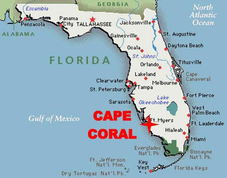 Map Of Cape Coral Florida Area – Palm Beach Map, Cape Coral, United States, Cape Coral Yacht Club, Cape Coral Fl