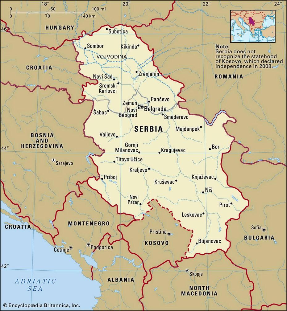 Map Of Serbia And Montenegro And Geographical Facts, Where Serbia And …, Bor, Serbia, Serbia Nature, Grad Bor