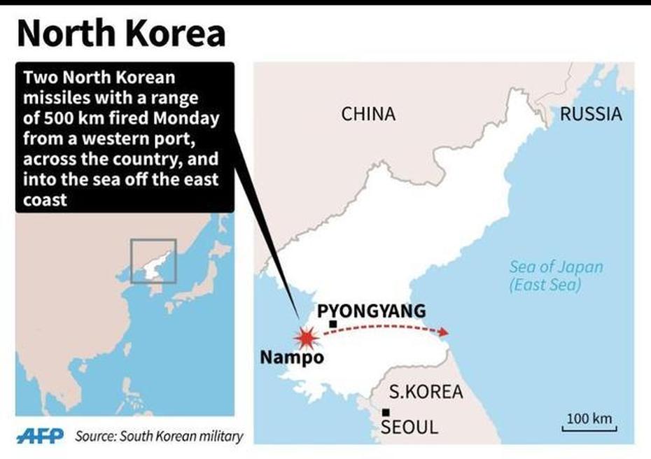 N. Korea Fires Missiles In Anger At South-Us Military Drills | Daily …, Nampo, North Korea, North Korea Highway, North Korea Empty City