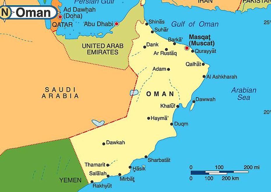 Oman Africa, Gulf Of Oman On, Muscat, Muscat, Oman