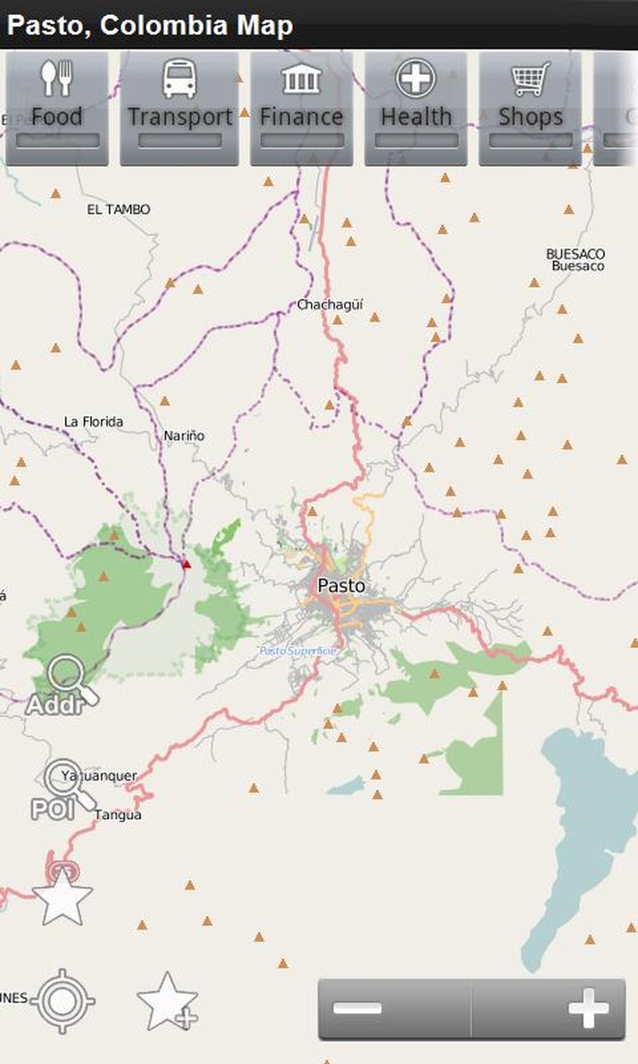 Pasto, Colombia Offline Map: Place Stars: Amazon.Au: Appstore For …, Pasto, Colombia, Bogota- Colombia, Colombia  South America