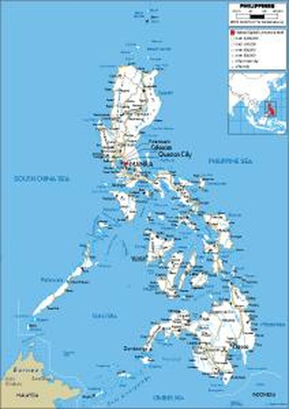 Philippines Map (Physical) – Worldometer, Simunul, Philippines, Simunul, Philippines