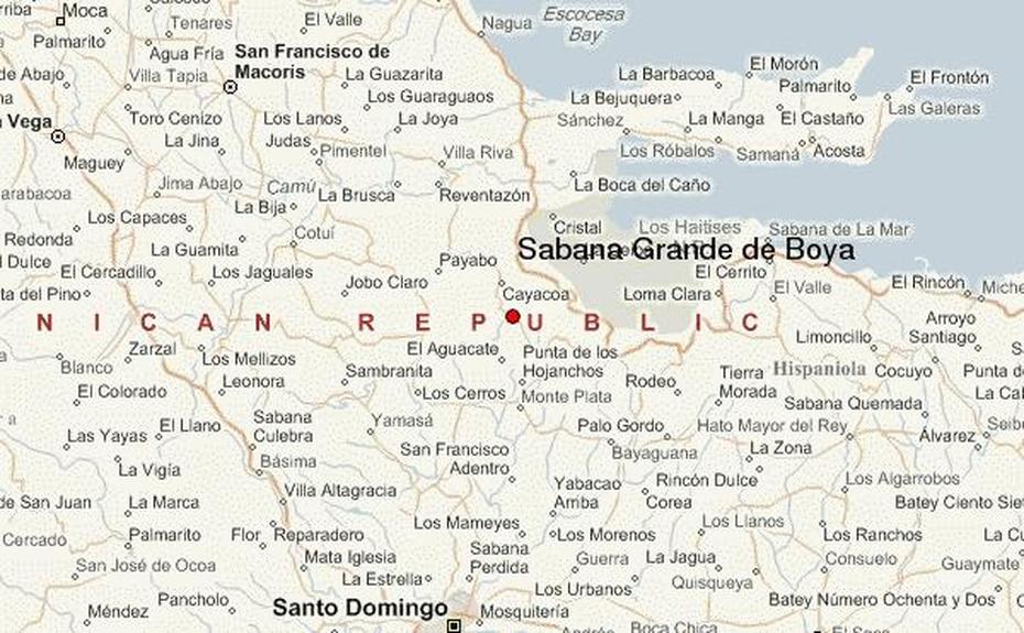 Sabana Grande Puerto Rico, Monte Plata Dominican Republic, Location Guide, Sabana Grande De Boyá, Dominican Republic
