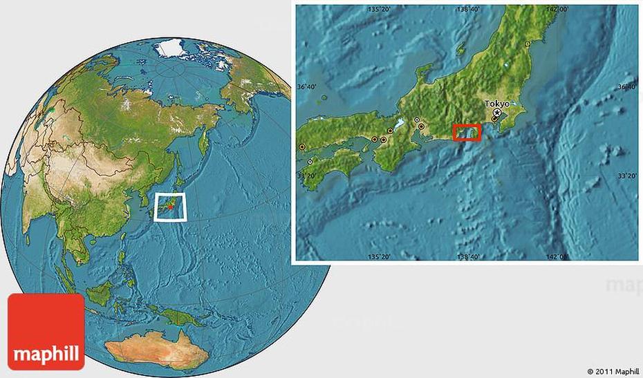 Satellite Location Map Of Kami-Ochiai, Kami, Japan, Shinto  Art, Kami Dbz