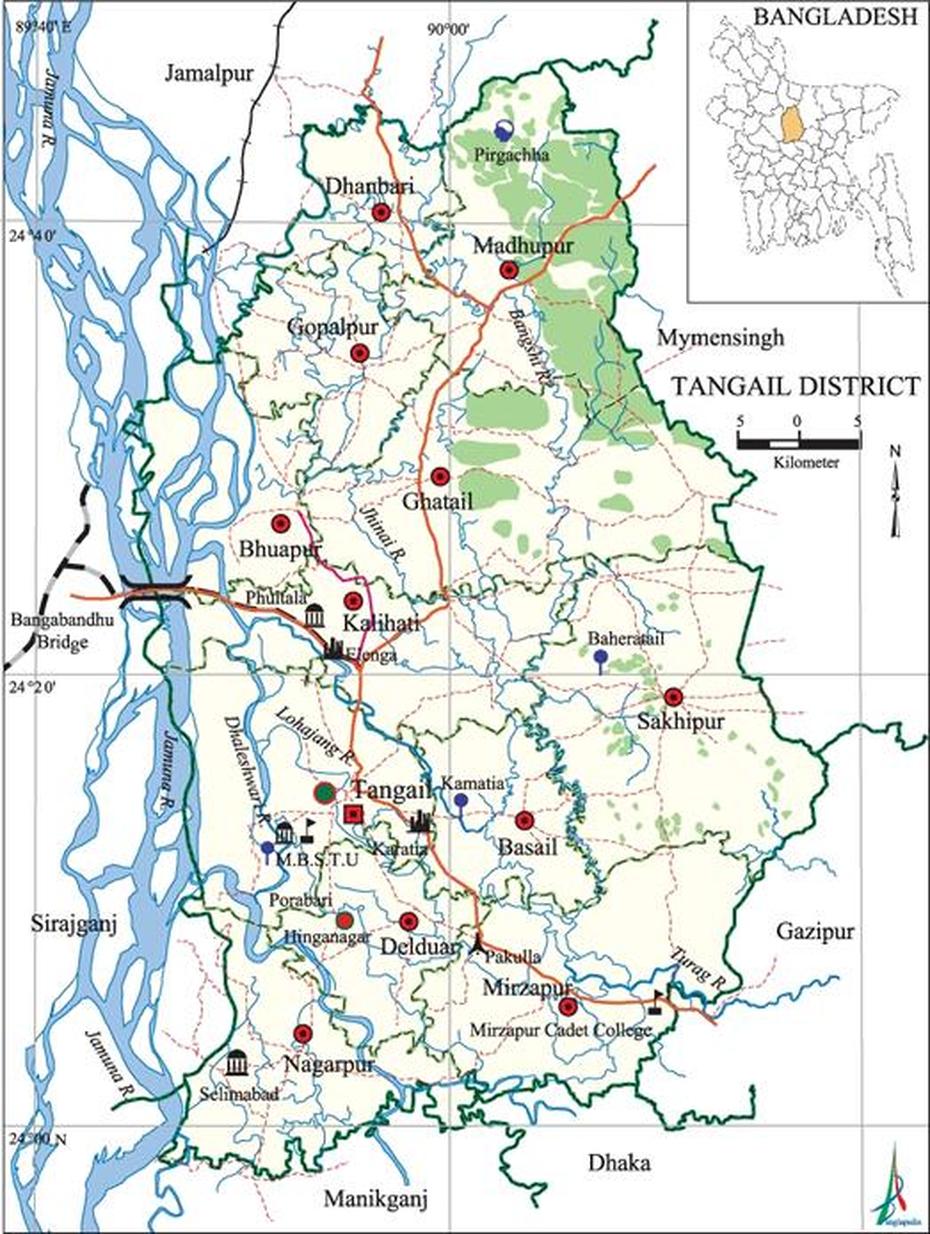 Tangail, Tangail  Sari, Banglapedia, Tāngāil, Bangladesh