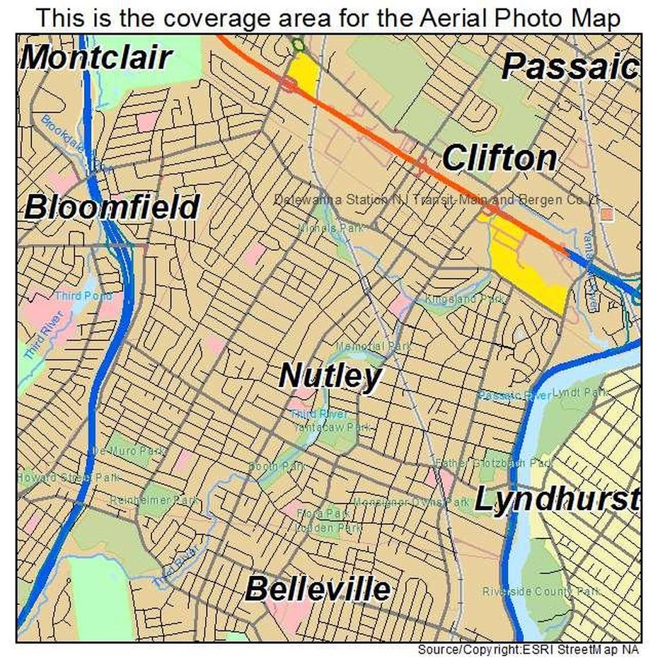 Aerial Photography Map Of Nutley, Nj New Jersey, Nutley, United States, Nutley New Jersey, Belleville Nj